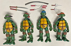 NECA TMNT New York Comic Con Exclusive Edition TMNTs 4-pack – loose, missing