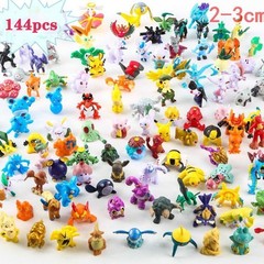 144PCS Anime Monster Action Figures Toy Set Collectible Mini Model Kids Gift