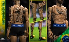 Competitive Toys 1/6 Neymar Jr Action Figure Brazil PSG Qatar World Cup 2022 New