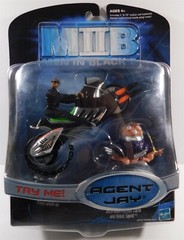 2002 Hasbro Men in Black 2 AGENT JAY with Alien Pursuit Cycle, Action Fig. New