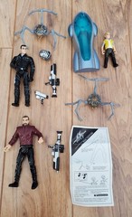 LOST IN SPACE Figure Lot Of 3 Major Don West Will Robinson Dr. Smith +2 Spiders