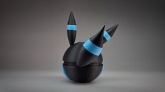 Shiny Umbreon (Glow In Dark) | Themed 3D Printed Pokeball | #0197 Umbreon