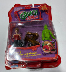 Playmates The Grinch Stole Christmas Figures ( Grinch & Martha May Whovier) NEW