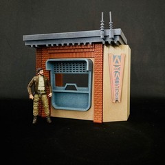 Xanwan’s Freight Kiosk #2 For 6 in (1:12) Figures (Painted)