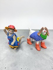 Vintage Vogue Cat and Dog, Cats-Dogs N Fun Playtime playset Chap Mei