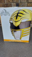 White Ranger Helmet SIGNED Jason David Frank Power Rangers Lightning Collection