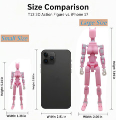 7.8 Inches T13 3D Action Figure with Dog Set Titan Nova 13 Robo 13 Action Figure