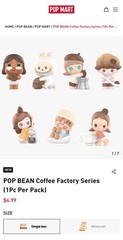 Pop Mart POP BEAN Coffee Factory Series, CHAKA , MOLLY