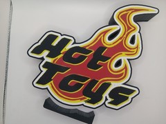 Hot Toys logo lightbox sign display light box sign