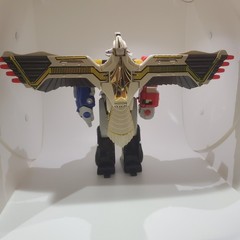 Bandai Mighty Morphin Power Rangers Deluxe Ninja Megazord WITH Falcon Zord 1995