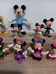 Lot 11 Vintage Disney Pvc Plastic Toy Figures Mickey Mouse Minnie Donald Duck