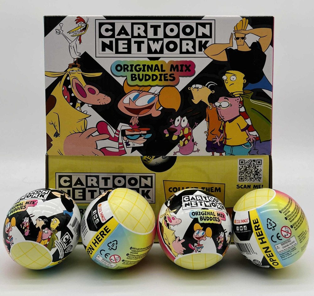 4x Cartoon Network Courage Ed Edd Eddy Dexter Mix New Official Blind Ball Sealed