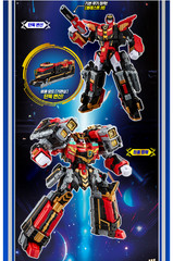 K TOY Metal Cardbot S BLASTRAIN & FLAMENOVA Red Transforming Robots Car Set 2025