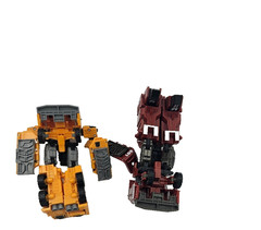 Transformers Universe Inferno Voyager Fire Truck 401 + Yellow Hasbro Robot Lot