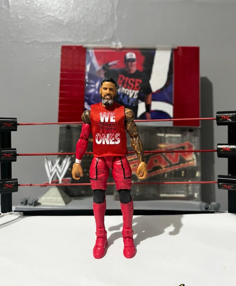 WWE Jey Uso Series 106 Elite Red Bloodline Mattel We The Ones WarGames 2022 Yeet