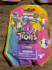 7 Sealed Trolls DreamWorks Band Together Mineez 2 Troll Figures Series 1 A8