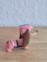 Paw Patrol The Movie Liberty Dachshund Figure Dog Pup 2″ Pink Blue