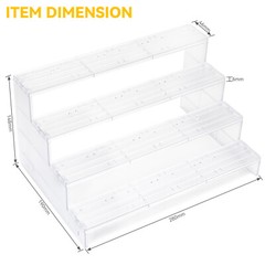 NEW Display Stands BASE Fits 6” STAR WARS BLACK SERIES Figure GIFTS TOYS CLEAR