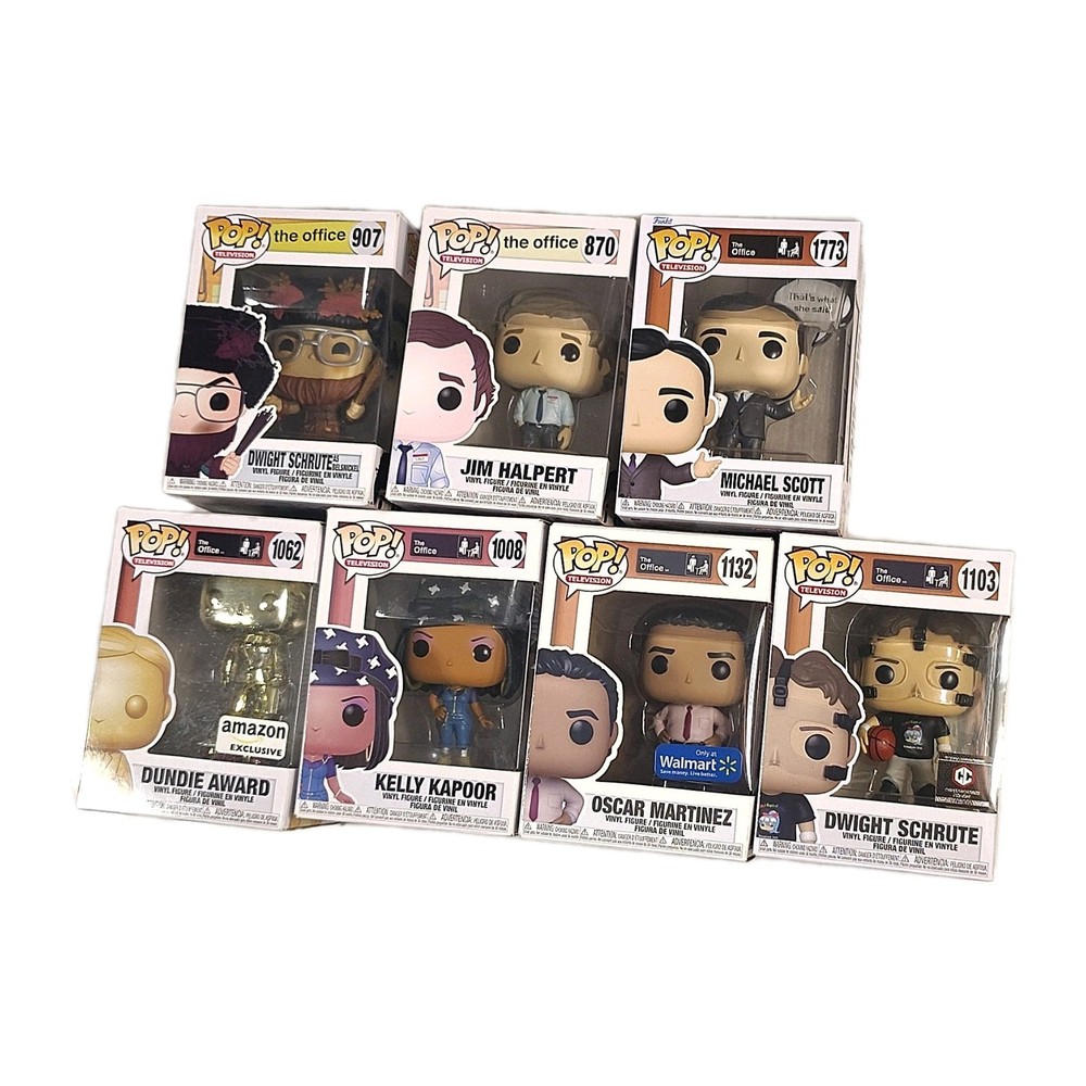 Funko Pop LOT! Television The Office Jim Dwight Michael Kelly Oscar Exclusive