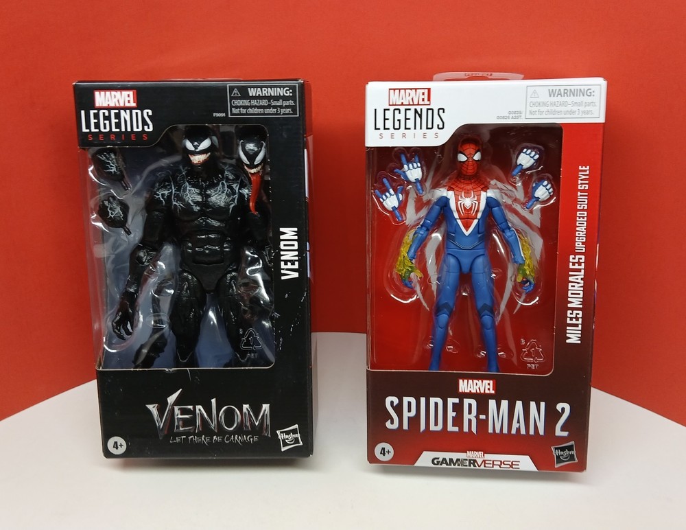 Marvel Legends Let There Be Carnage Venom & Spider-Man 2 Miles Morales Upgraded