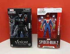 Marvel Legends Let There Be Carnage Venom & Spider-Man 2 Miles Morales Upgraded
