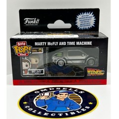 Funko Bitty Pop Rides Back to the Future Marty McFly and Time Machine DeLorean