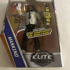 WWE MANKIND Summer slam ELITE Figure Mattel WWF CHAMPIONSHIP Belt & Mr. Socko