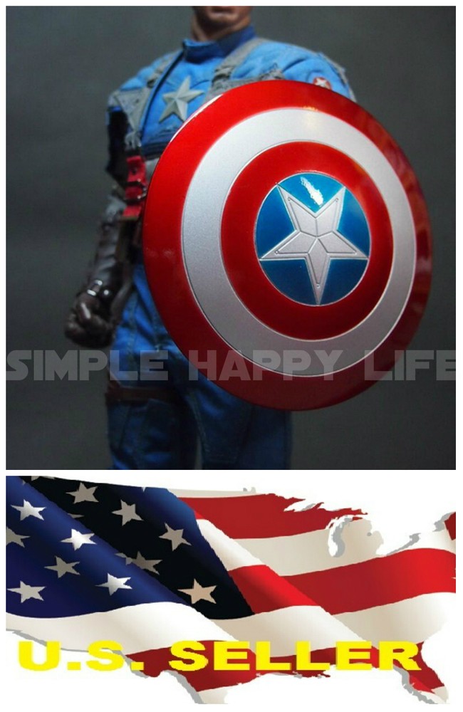 1/6 Captain America Shield 2.0 Metal material buckle Hand for Hot Toys USA