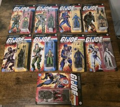 Hasbro G.I. JOE RETRO COLLECTION – Lot Of 9 Walmart Exclusive 3.75” Figures