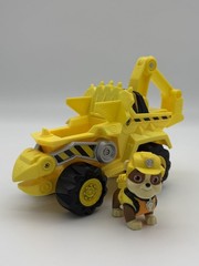 PAW Patrol Deluxe Vehicle Lot Chase Jet Marshall Aqua Pups Rubble Dino + Figures