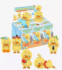 New Upsetduck Stop the Spiral Duck Blind Box Mini Figure- Quiet Like a Fish Duck