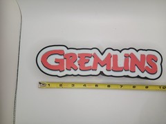 Retro Gremlins logo lightbox sign light box for gremlins collection display