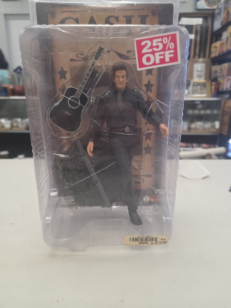 NEW Johnny Cash Man In Black Sota Toys 7″ Action Figure 2006 New Sealed