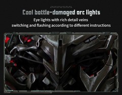 Megatron English Voice-controlled Wearable 1/1 Helmet With Led Eye Halloween 1pc