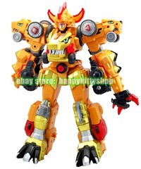Dino Core Golden Ultimate D-Buster Tyranno Figure 7 in 1 Dinosaur Robot Combiner