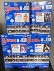 SET of LJN WWE Superstars Series Wave 2 Black Card Warrior Ventura Bundy Austin