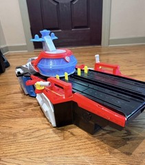 Paw Patrol Mighty Movie Aircraft Carrier HQ + 7 Vehicles & Characters