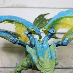 Mega Bloks Plasma Dragons Fangrene Acid Dragon 2007 6″ Adjustable Figure