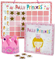 Potty Princess Training Set – Multicolor, 3-Piece Adjustable Set – Magnetic Pott