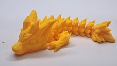 Crystal 3D Printed l Dragon Small Tellow