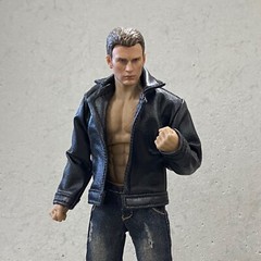 PB-LBJ: 1/12 Black Leather Jacket for 6″ medium to slim body