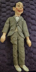 Vintage 18″ Pee Wee Herman Doll Pull String Voice Garbled