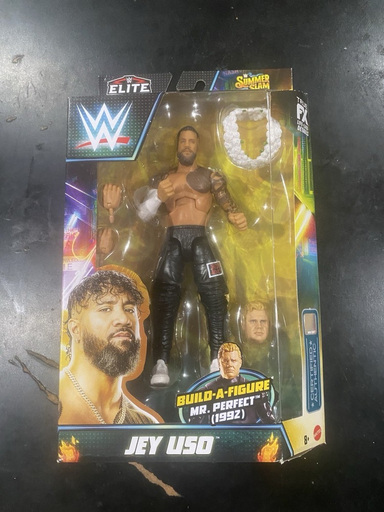 WWE Elite Summer slam Jey Uso Bloodline Figure Mr Perfect BAF Main Event Mattel