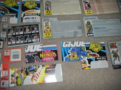 Vintage 1980s File Card Blueprints Accessories Game G.I. GI Joe Figure 3.75 ARAH