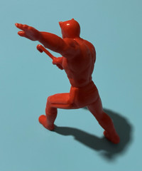 Vintage 1990 Applase Daredevil Marvel Action PVC Figure 4”