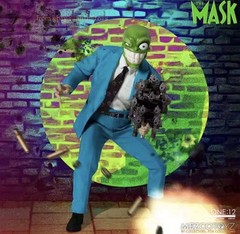 Mezco Toyz One:12 Collective The Mask Deluxe Action Figure w/ Stand & Guns