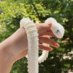 3D Printed Snake Full Articulated Flexible Fidget Fidget Toy Desk Car Decor Gift