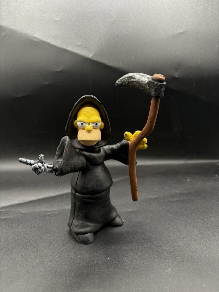 Grim Reaper Homer Mexican Bootleg Action Figure With Accesories