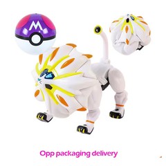 Pokémon Solgaleo Transforming Figure W/ Master Ball 10cm Toy Model Action