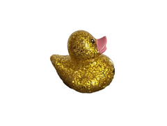 GOLD GLITTER IT’S A JEEP THING COLLECTIBLE RUBBER DUCK APPROX. 2 in